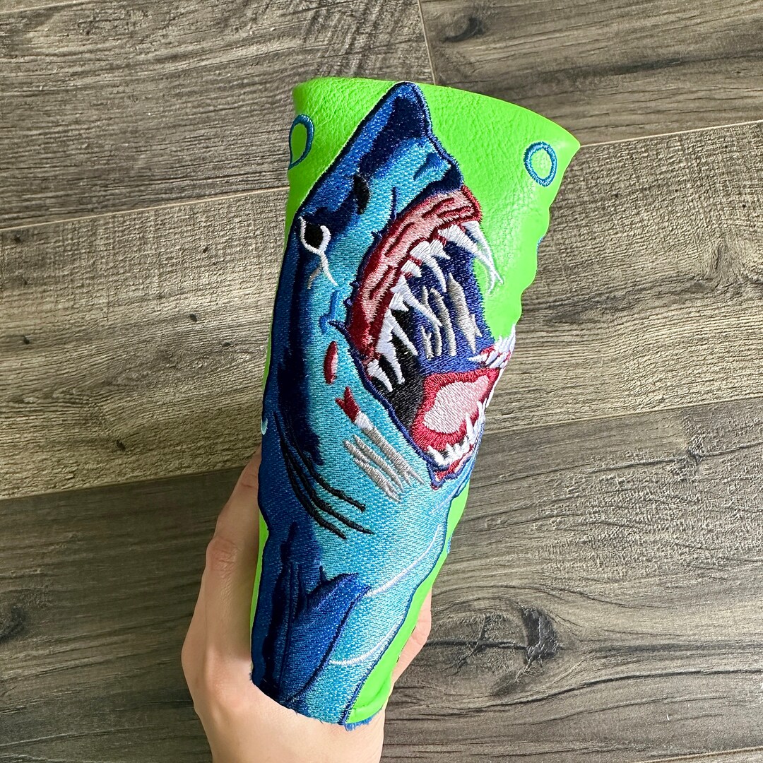 Sunglasses Shark Print Blade Putter Headcover