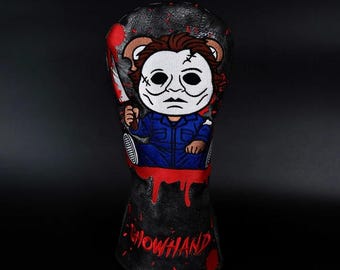 New Custom Design SHOWHAND GOLF#33 Michael's Mask X Tiber Halloween Edition-Driver Headcover Movie