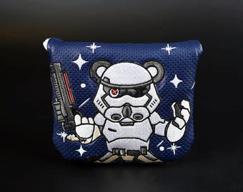 New Custom Design Showhand Golf #29 Stormtrooper Tiber - Mallet Putter Headcover