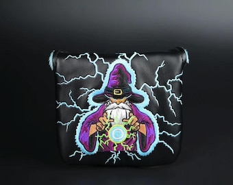 New Custom Design Showhand Golf Lucky Putt &quot;Lighting&quot;-Mallet Putter Headcover