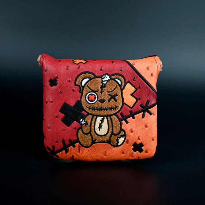 New Custom Design Showhand Golf #22 Classic Face Tiber -Mallet Putter Headcover Red