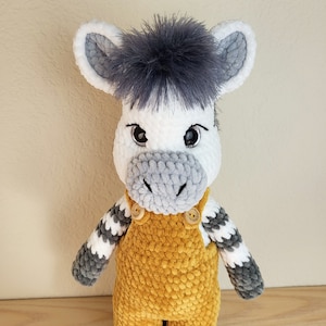 Zebra, Handmade crochet soft plush toy, Amigurumi zebra, Stuffed wild safari animal, Ready for sale, Perfect gift