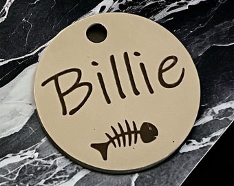 Name Tags, Cats ID Tags Personalized, Cat Indoor Outdoor Pet ID Tag, Small Cat Tags Personalized, Cat Name Tag, Custom Personalized Cat Tag