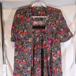 Vintage Lauren Alexandra collection - floral dress suit - 2 piece set - 90&#39;s - size 12