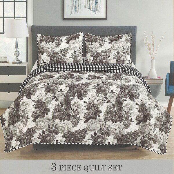 Black and White Toile Bedding Etsy