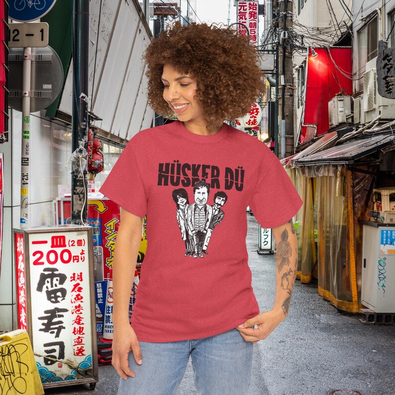 Husker Du Minnesota Punk Tshirt, Concert Flyer Art, Bob Mould Fan Tee