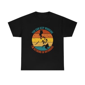 Chemise de retraite drôle de carte philippine rétro des Philippines pour se retirer au cadeau de Batangas