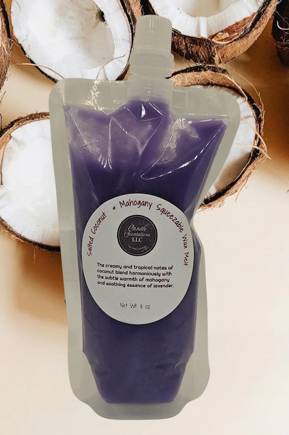 Salted Coconut & Mahogany 8 oz. Squeezable Wax Melt