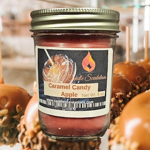 Caramel Candy Apple 8oz. Candle