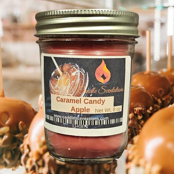 Caramel Candy Apple 8oz. Candle
