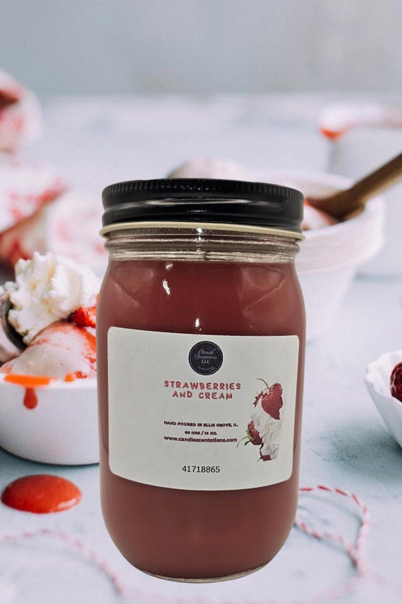 Strawberries and Cream 16 oz. Candle