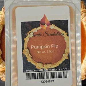Pumpkin Pie 2.5oz. Wax Melt