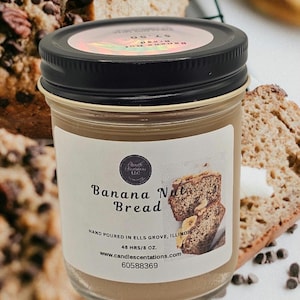 Banana Nut Bread 8oz. Candle