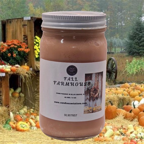 Fall Farmhouse  8oz. Candle