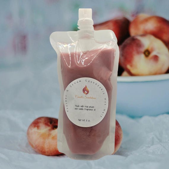 Peaches N Cream Squeezable Wax Melt 8 oz.