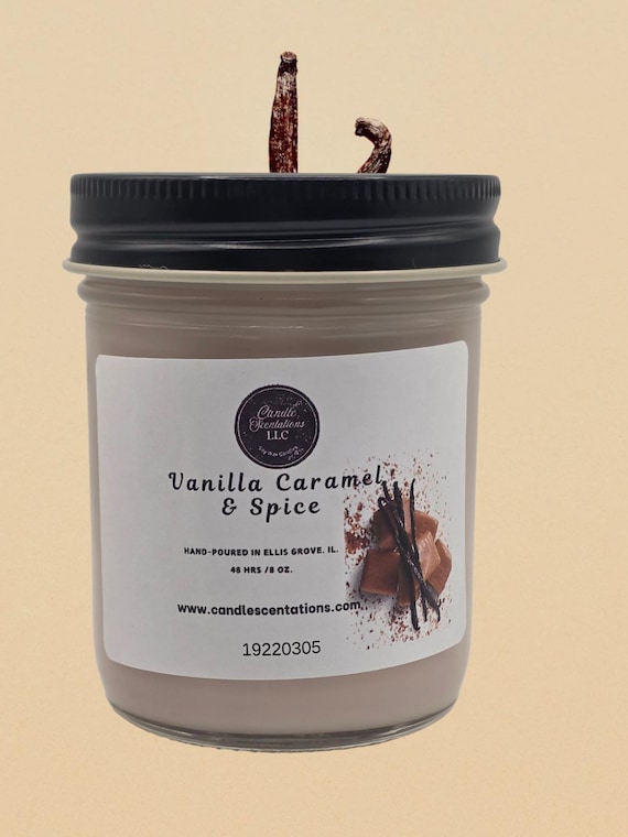 Vanilla Caramel & Spice 8oz. Candle