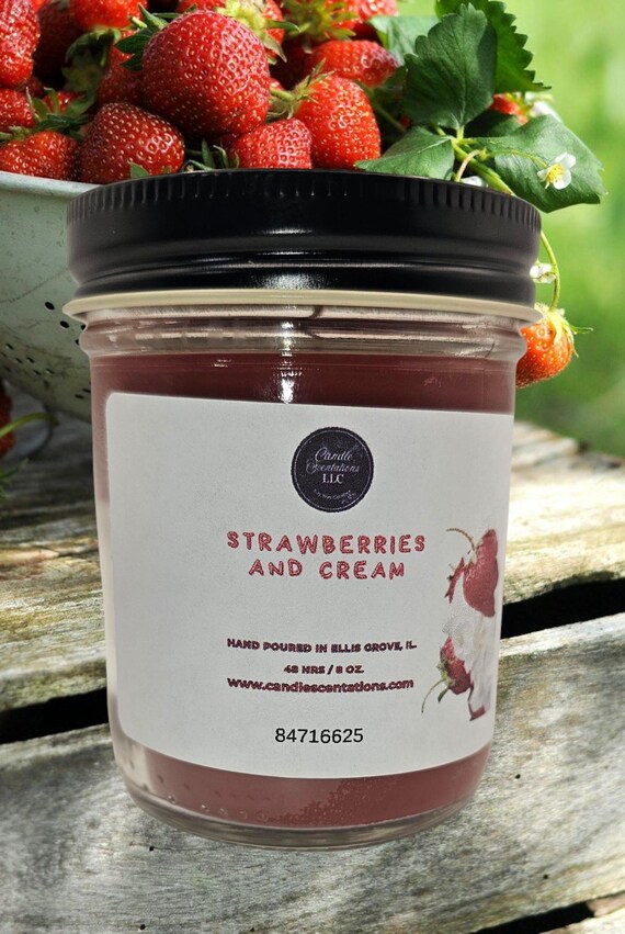 Strawberries and Cream 8oz. Candle
