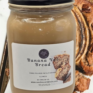 Banana Nut Bread 16oz. Candle