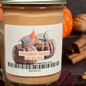 Pumpkin Spice 8oz. Teelicht