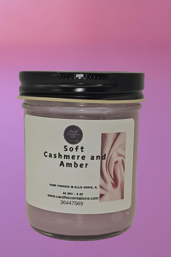 Soft Cashmere & Amber 8oz. Candle