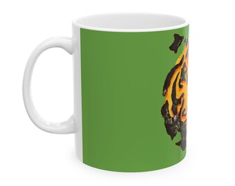 Taza de cerámica con diseño de tigre, taza de café con temática de vida silvestre, regalo para amantes de los animales, taza con diseño original de tigre, taza para amantes de la naturaleza, 325 ml (11 oz) y 444 ml (15 oz).