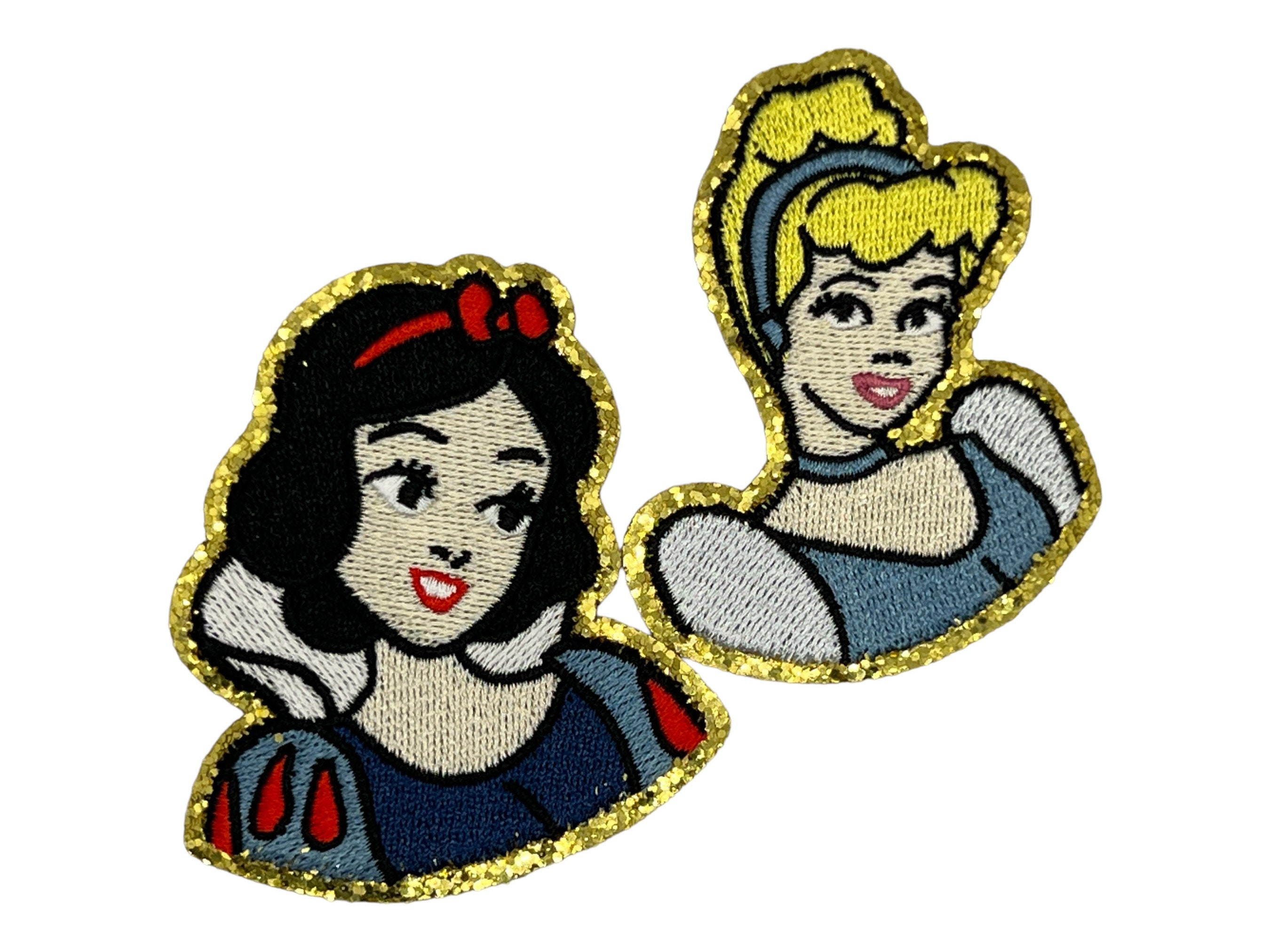Disney iron on patches, embroidered Snow White Patch Seven Dwarfs Patch