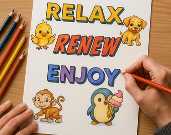 Disegni da colorare motivazionali: affermazioni positive, antistress (PDF)