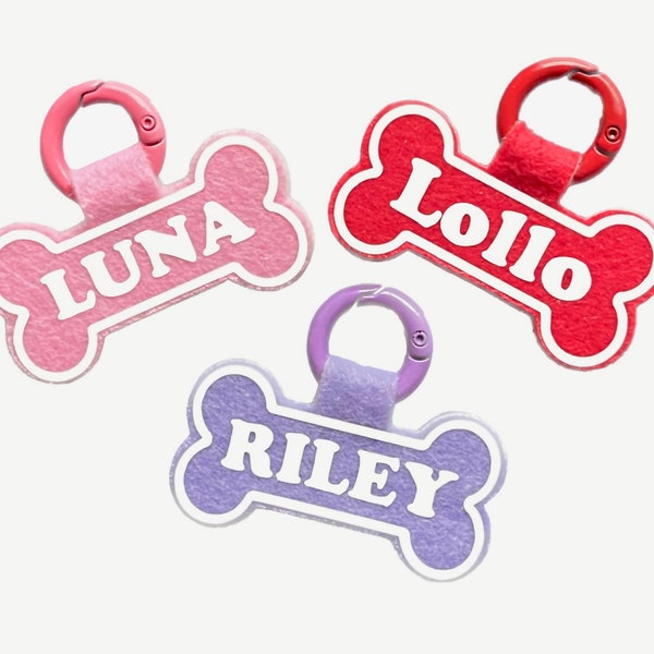 Custom dog tag cat tag, pet name tag, bone shaped, double side dog tag, glow in the dark gift pets him her sale