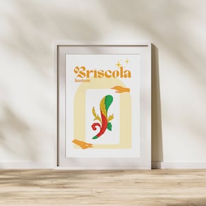 Italian playing card downloadable print | ‘Briscola: Bastoni’ original art print | instantly download art and print | wall art