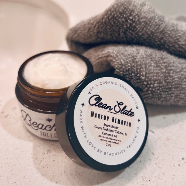 CLEAN SLATE-Tallow Makeup remover and oil cleansing balm