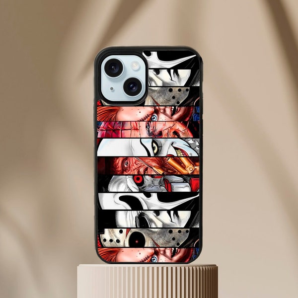 Horror lovers phone case / Horror movie phone case / Scary spooky halloween / Gift for Horror movies lovers iPhone 15 14 13 12 11 SE2022 XR