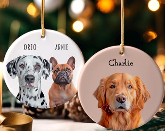 Adorno navideño personalizado para perro, Adorno personalizado para perro, Adorno personalizado para perro, Regalos personalizados para perros, Adorno navideño personalizado