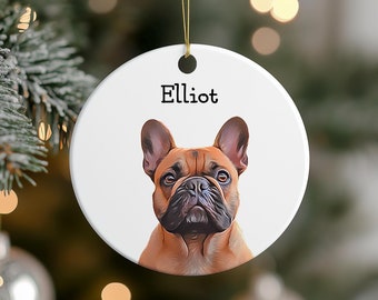 Adorno navideño personalizado para perro, Adorno personalizado para perro, Adorno personalizado para perro, Regalos personalizados para perros, Adorno navideño personalizado