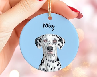 Custom pet ornament, Personalized dog ornament, Dog mom gifts, Custom cat ornament, Pet loss gifts, Personalized Xmas dog ornament, Pet gift