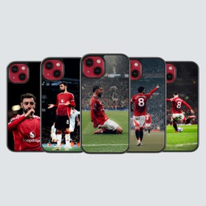 Bruno Fernandes football phone case for a Manchester United fans for iPhone and Samsung