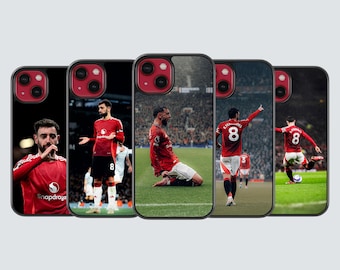 Bruno Fernandes football phone case for a Manchester United fans for iPhone and Samsung