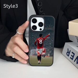 Bruno Fernandes football phone case for a Manchester United fans for iPhone and Samsung image 8