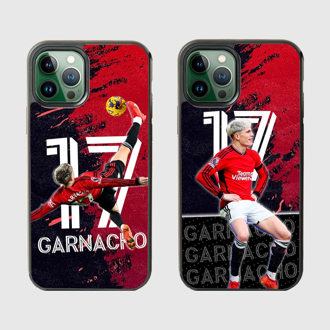 Garnacho Football Phone Case, Manchester United, Red Devils Case for