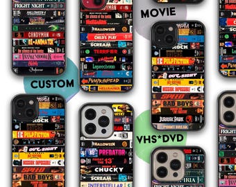Personalized Movie Phone case / Custom VHS DVD cover for iPhone and Samsung / Movie Lover gifts / Unique Custom Gift / Custom retro case