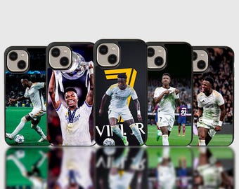 Vini Jr. inspired footbal phone case, Football Madrid iPhone case, Gift for him, Gift for football fan, case for iPhone 15 14 13 12 11 X XR