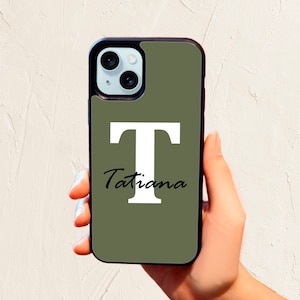 Telefoonhoesje met aangepaste naam / gepersonaliseerd monogramhoesje / Samsung A12 A13 A14 A15 A22 A23 A24 A32 A33 A34 A35 A52 A53 A54 A55 S20 S21 S22 S23 S24