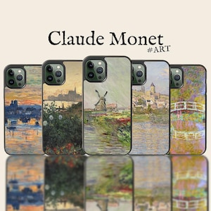 Claude Monet painting phone case/ aestethic art, artistic cover for iPhone 7, 8, 11, 12, 13, 14. Samsung A12 A13 A14 A22 A23 A33 A34 A53 A54