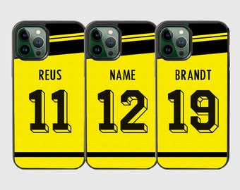 Personalized Borussia Dortmund phone case/ custom BVB handyhulle  for iPhone XR, X, 11, 12, 13pro max and Samsung S10 S20 S21FE S21 S22 S23