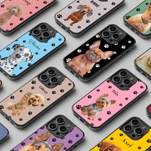 Personalisierte Hunde Foto Porträt / Personalisierte Hunde Foto Portait / Hülle für iPhone SE X 11 12 13 14 15 Samsung S24 S24ultra S23 S22 S21 S20 A14 A53 A54 A55