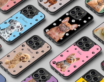 Custom dog photo portait / Personalized dog case / case for iPhone SE X 11 12 13 14 15 Samsung S24 S24ultra S23 S22 S21 S20 A14 A53 A54 A55