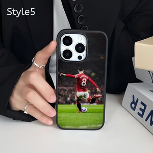 Bruno Fernandes football phone case for a Manchester United fans for iPhone and Samsung image 10