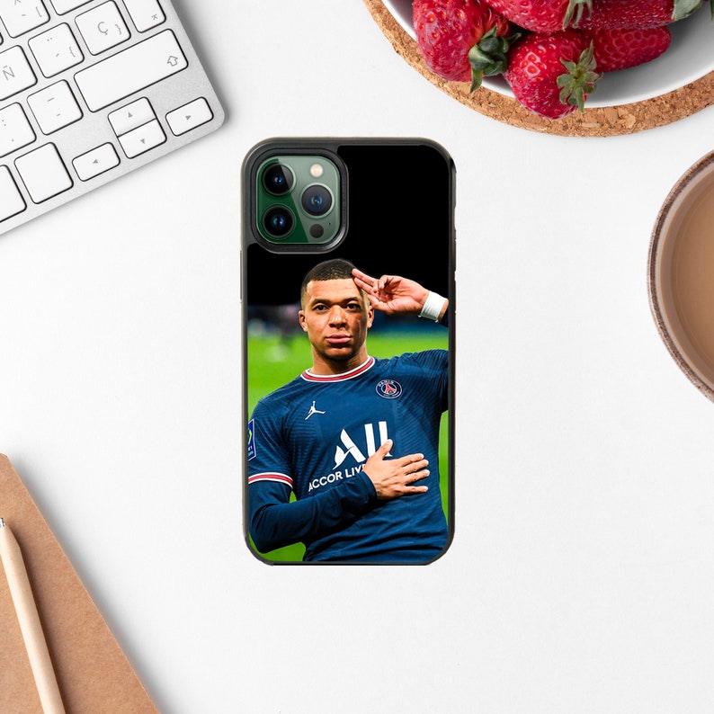 Mbappé PSG phone case for iPhone SE2022/7/8/X/XsMax/11/12mini/13pro/14ProMax and Samsung S20FE/S21FE/S20/S21Plus/S22/S23Ultra/A71/A10/A12/ 5
