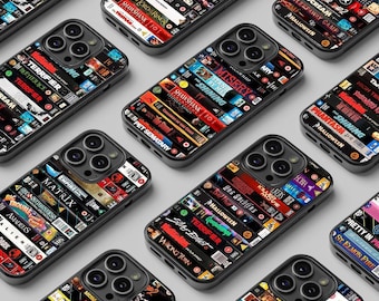 Retro Personalized Movie phone case, Custom Retro VHS DVD phone case, Movie lover gifts, Retro, Vintage  case for iPhone 16 15 14 13 12 11 X
