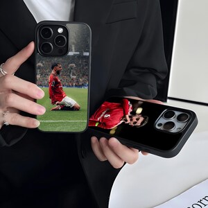 Bruno Fernandes football phone case for a Manchester United fans for iPhone and Samsung image 2