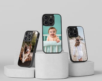 Custom photo case / Personalized phone cover / Custom portrait cover / Custom gift for her / Personalize iPhone case / Custom Samsung cover